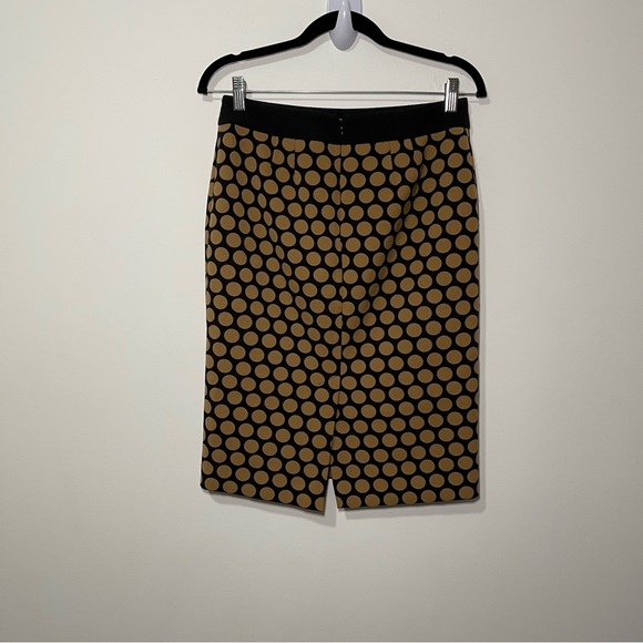 Talbots women’s Black and Brown Polka dot pencil Skirt in size US 2 - Picture 4 of 7